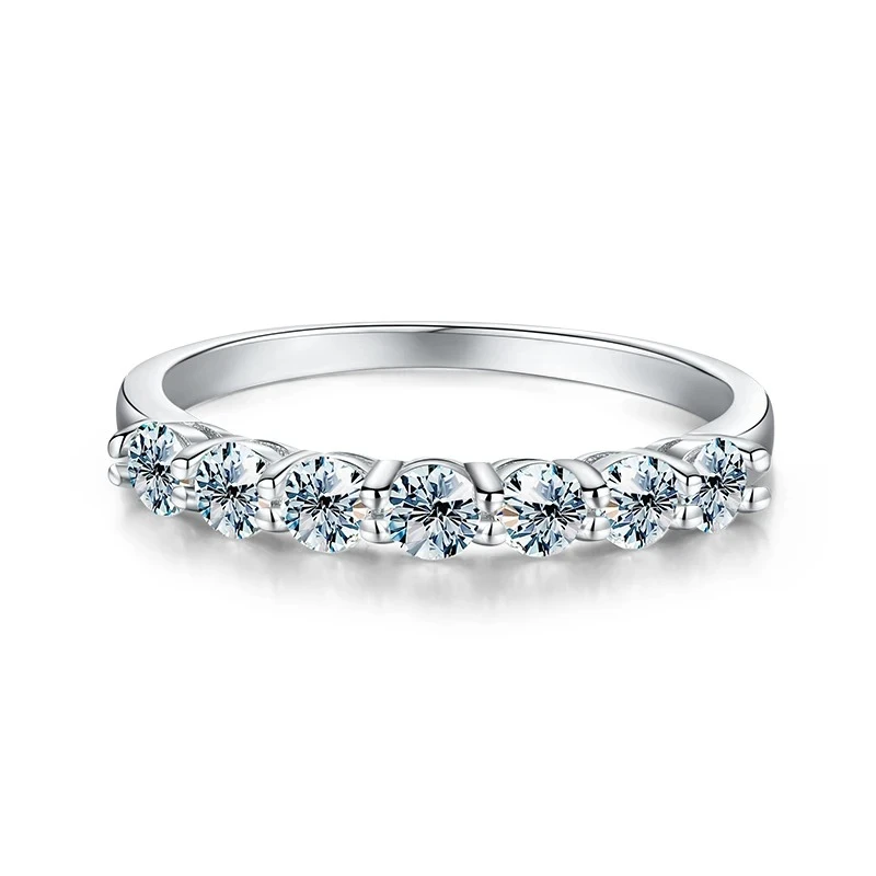 GRA 0.7ct Real Moissanite Diamond Ring 925 Sterling Silver Eternity Engagement Daily Wear Rings for Women Luxury Quality Jewelry - Image 4