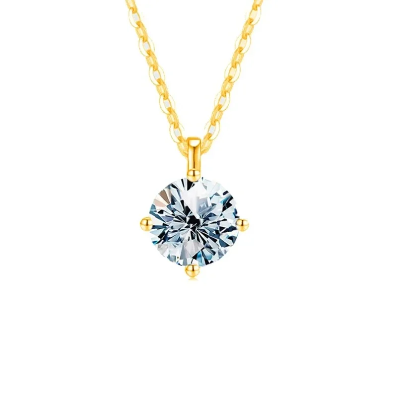 GRA 1-3ct Real Moissanite Diamond Necklace for Woman Wedding Daily Wear Party Original 925 Sterling Silver Luxury Fine Jewelry - Image 2