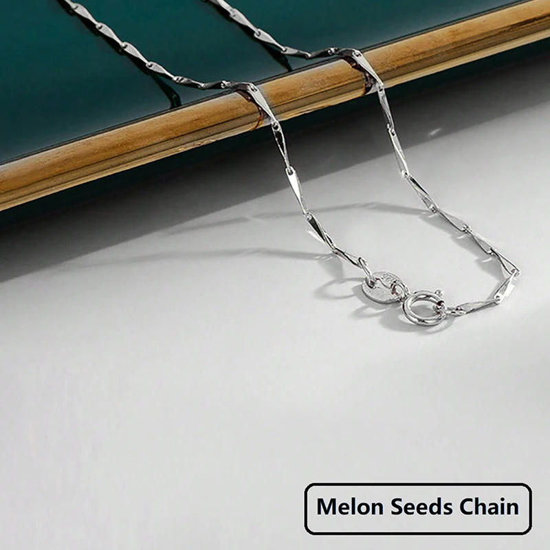 GRA 40cm 45cm Minimalist Female Necklace for Women on Neck Real 925 Sterling Silver Chain Necklaces Girls Fashion Fine Jewelry - Image 2